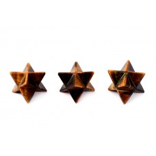 Star Pyramid in Tiger Eye Set of - 3 - 20 - gms