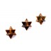 Star Pyramid in Tiger Eye Set of - 3 - 20 - gms