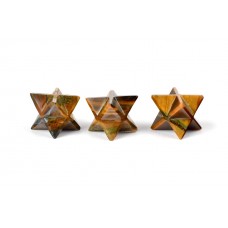 Star Pyramid in Tiger Eye Set of - 3 - 20 - gms - i