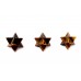 Star Pyramid in Tiger Eye Set of - 3 - 21 - gms