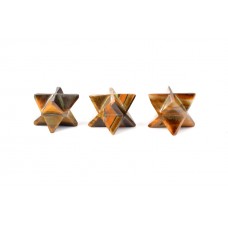 Star Pyramid in Tiger Eye Set of - 3 - 21 - gms - i