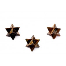 Star Pyramid in Tiger Eye Set of - 3 - 23 - gms