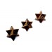 Star Pyramid in Tiger Eye Set of - 3 - 23 - gms