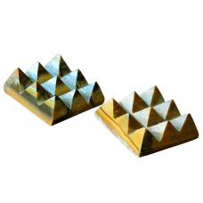 Tiger Eye 9 Pyramid Grid - set - of - 2