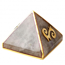 Vastu Pyramid for Positivity in Natural Smoky Gemstone