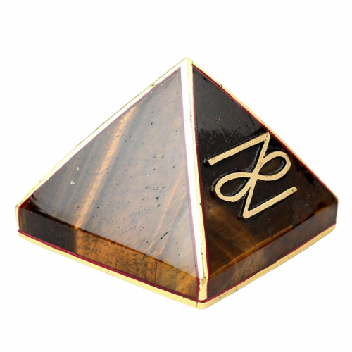 Vastu Pyramid for Protection in Natural Tiger Eye Gemstone