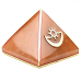 Vastu Pyramid for Self Confidence in Natural Orange Jade Gemstone